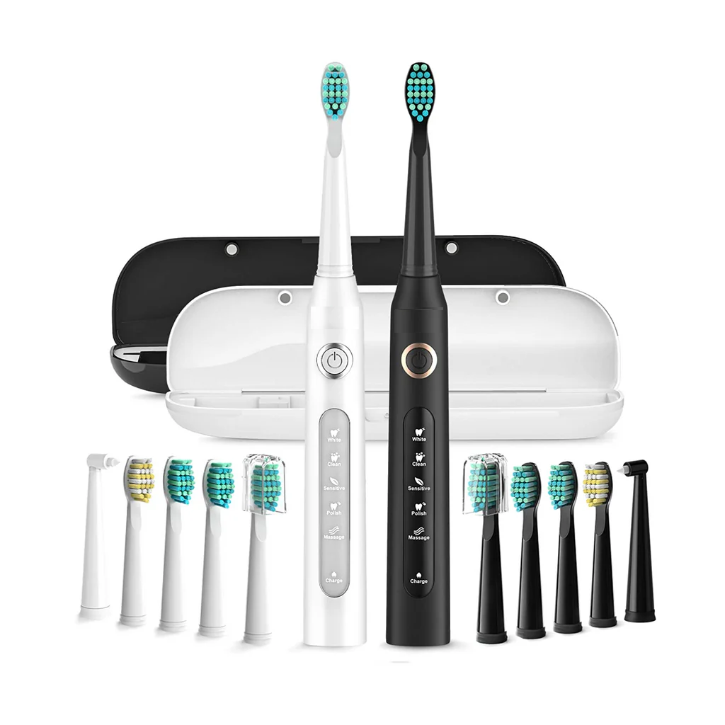 SWISSTHETIC® Electric 2 Sonic Toothbrushes Set