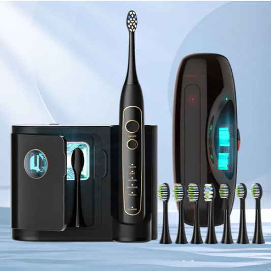 SWISSTHETIC® Electric Sonic Toothbrush with UV Sanitizing Box