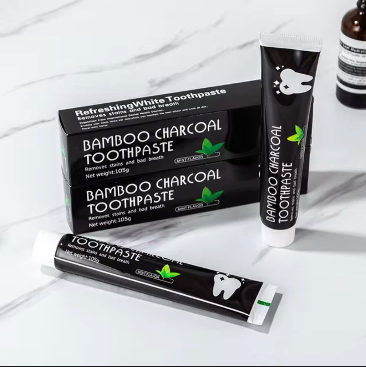 Bamboo Charcoal Toothpaste Whitening Teeth Activated carbon Removing Yellow Teeth Cleaning Tooth Stain Oral Fresh Tooth Care