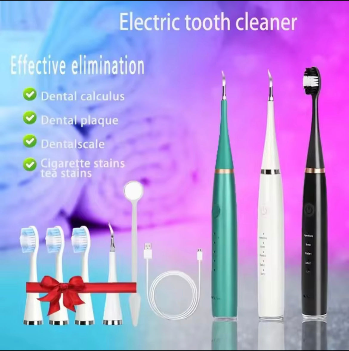 SWISSTHETIC® Sonic Electric Toothbrush Teeth Cleaner Whitening Instrument Waterproof USB Fast Charging  Device Dental Brush