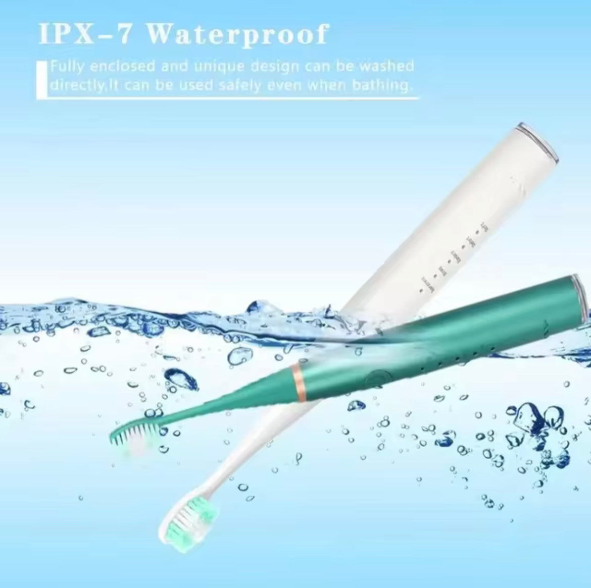 SWISSTHETIC® Sonic Electric Toothbrush Teeth Cleaner Whitening Instrument Waterproof USB Fast Charging  Device Dental Brush