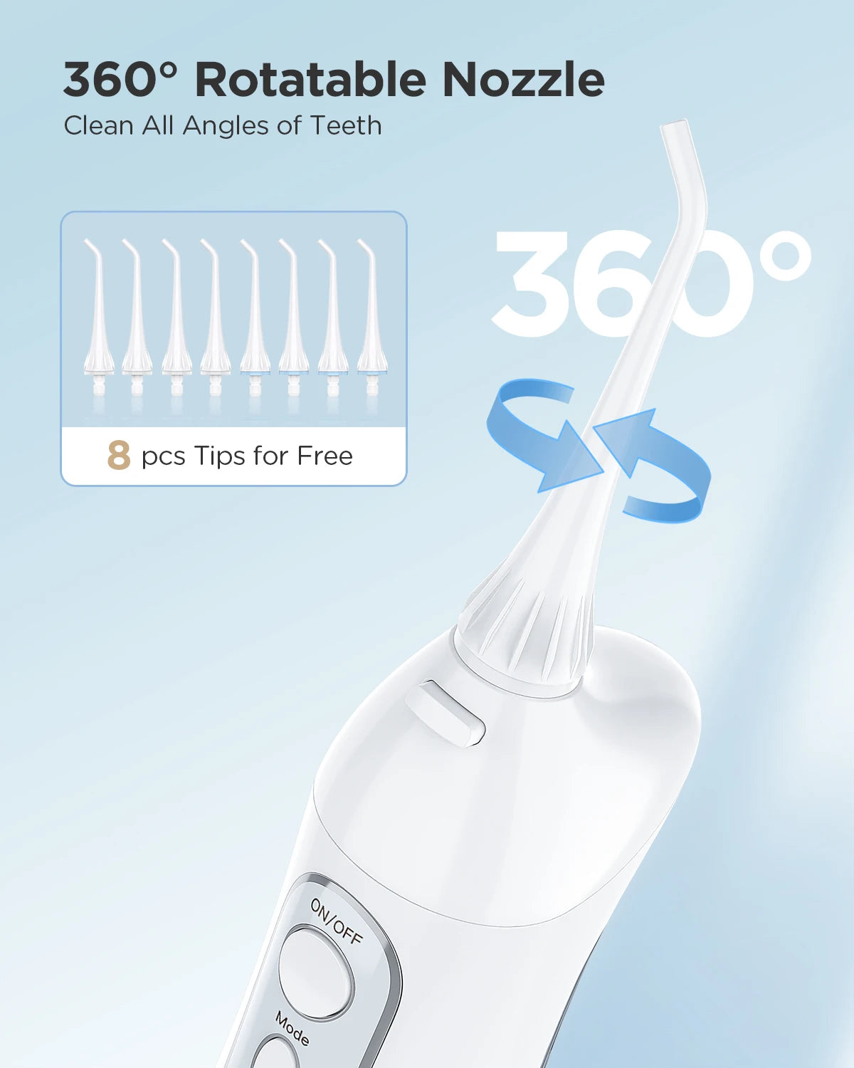 SWISSTHETIC® Water Flosser Oral Irrigator (white)